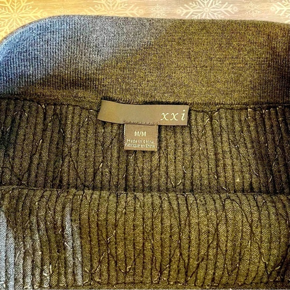 XXI Charcoal Gray Sequined Miniskirt Slim Fit Stretch Jersey Party Glitzy - Picture 6 of 8